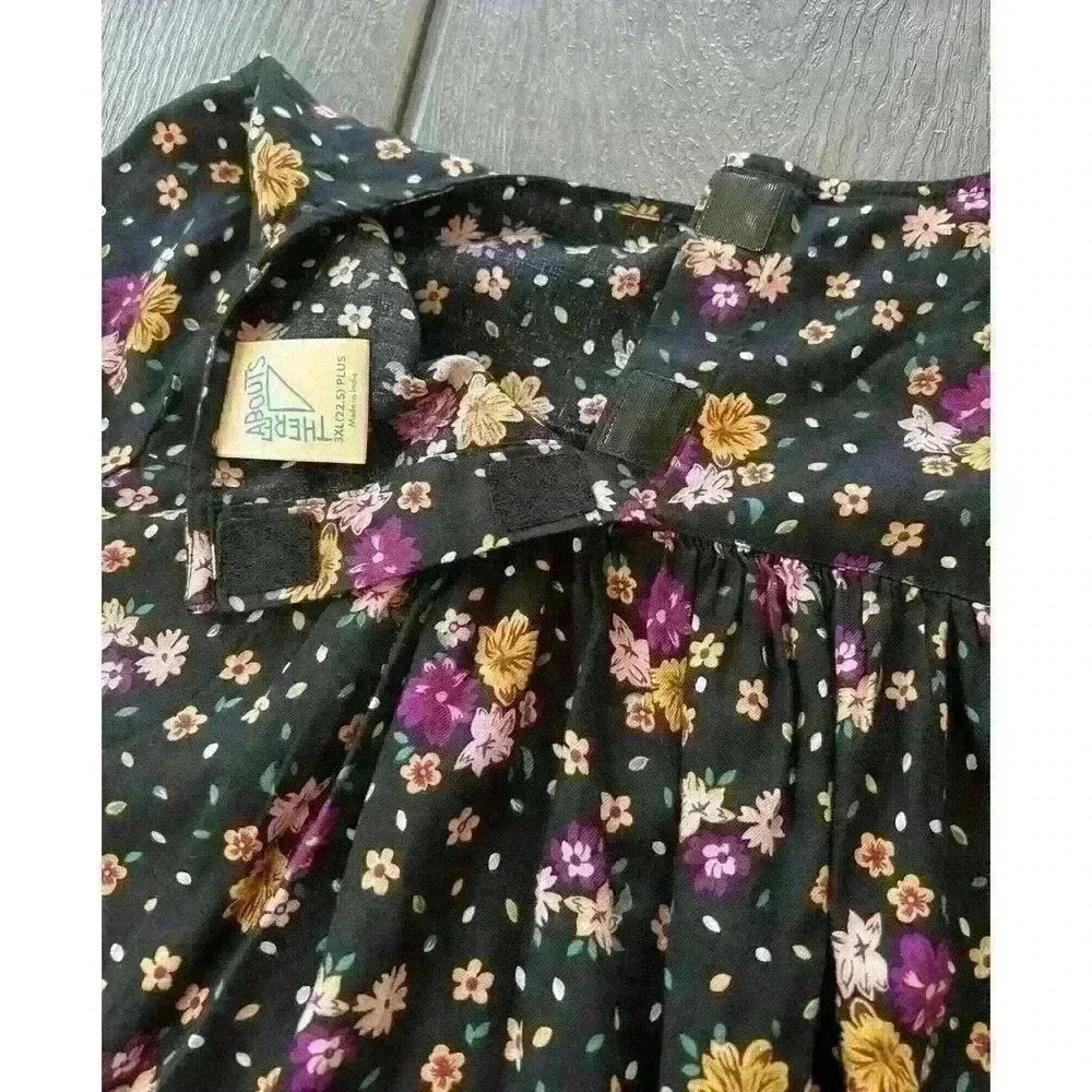 Girls There Abouts 3XL Plus Floral Top Balloon Sleeves